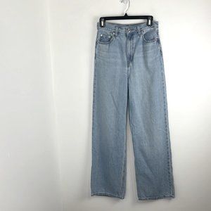Levis High Loose Faded Blue Jeans